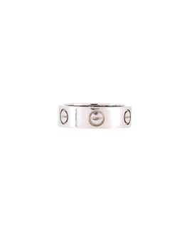 Pre-owned Cartier Pre-Owned Cartier Love Band Ring Platinum