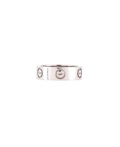 Pre-owned Cartier Pre-Owned Cartier Love Band Ring Platinum