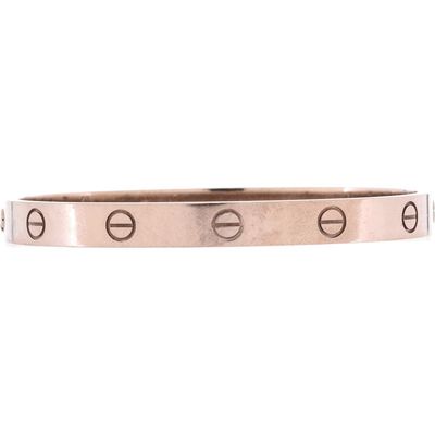 Pre-owned Cartier Pre-Owned Cartier Love Bracelet 18K White Gold