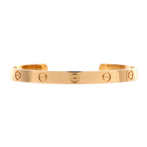 Pre-Owned Cartier Pre-Owned Cartier Love Cuff Bracelet 18K Yellow Gold