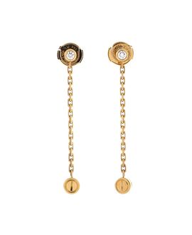 Pre-owned Cartier Pre-Owned Cartier Love Drop Earrings 18K Gold and Diamonds