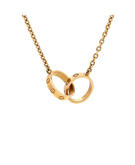 Pre-owned Cartier Pre-Owned Cartier Love Interlocking Necklace 18K Gold