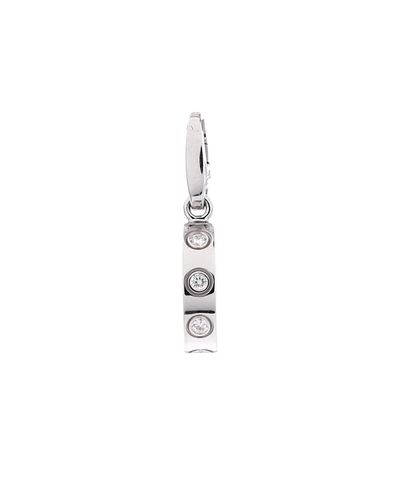 Pre-owned Cartier Pre-Owned Cartier Love Pendant Charm 18K White Gold with Diamonds