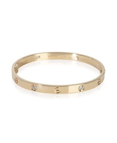 Pre-owned Cartier Pre-Owned Cartier Love Single Screw Closure 18k Yellow Gold Bracelet