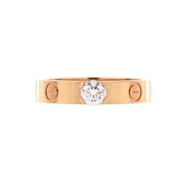 Pre-Owned Cartier Pre-Owned Cartier LOVE Solitaire Ring 18K Rose Gold and Diamond 0.23CT