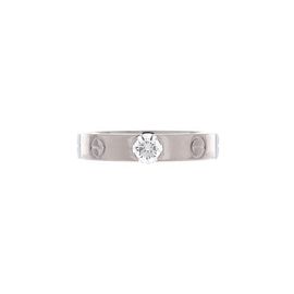 Pre-Owned Cartier Pre-Owned Cartier LOVE Solitaire Ring 18K White Gold with Diamond 0.23CT