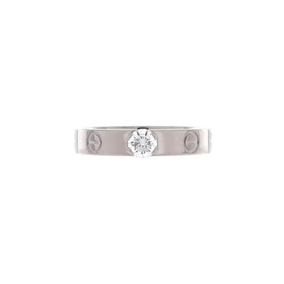 Pre-Owned Cartier Pre-Owned Cartier LOVE Solitaire Ring 18K White Gold with Diamond 0.23CT
