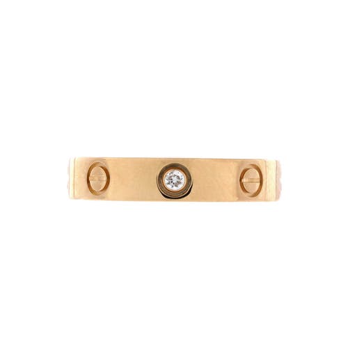 Pre-Owned Cartier Pre-Owned Cartier Love Wedding Band 1 Diamond Ring 18K Yellow Gold with Diamond