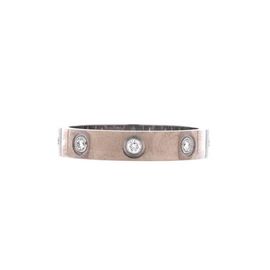 Pre-Owned Cartier Pre-Owned Cartier Love Wedding Band 8 Diamonds Ring 18K White Gold with Diamonds