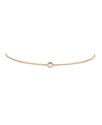 Pre-owned Cartier Pre-Owned Cartier Medium D'Amour Bracelet 18K Gold and Diamond