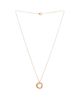 Pre-owned Cartier Pre-Owned Cartier Medium Trinity Pendant Necklace 18K Tricolor Gold with Pave Diamonds, 16.25 - 2