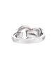 Pre-owned Cartier Pre-Owned Cartier Small Agrafe Ring 18K White Gold and Diamonds - 2
