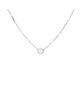 Pre-owned Cartier Pre-Owned Cartier Small Cartier D'Amour Pendant Necklace 18K White Gold with Diamond, 14.5 - 1