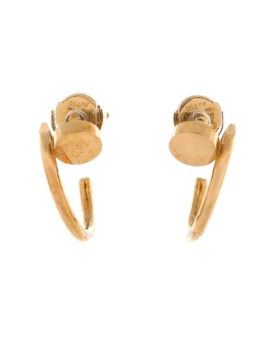 Pre-owned Cartier Pre-Owned Cartier Small Juste un Clou Hoop Earrings 18K Gold