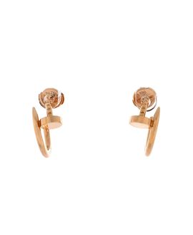 Pre-owned Cartier Pre-Owned Cartier Small Juste un Clou Hoop Earrings 18K Rose Gold