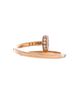 Pre-owned Cartier Pre-Owned Cartier Small Juste un Clou Paved Ring 18K Rose Gold with Diamonds - 2