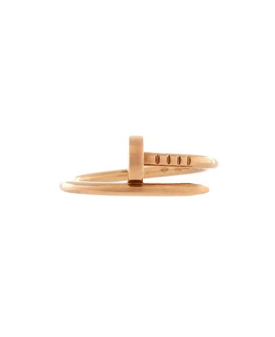 Pre-owned Cartier Pre-Owned Cartier Small Juste un Clou Ring 18K Rose Gold