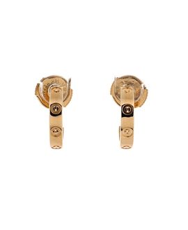 Pre-owned Cartier Pre-Owned Cartier Small Love Hoop Earrings 18K Gold