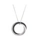 Pre-owned Cartier Pre-Owned Cartier Small Trinity Pendant Necklace 18K White Gold with Diamonds and Ceramic - 1