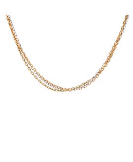 Pre-owned Cartier Pre-Owned Cartier Trinity Chain Necklace 18K Tricolor Gold, 16.5