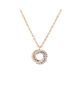 Pre-owned Cartier Pre-Owned Cartier Trinity Choker Necklace 18K Tricolor Gold with Pave Diamonds, 17.25 - 1