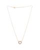 Pre-owned Cartier Pre-Owned Cartier Trinity de Cartier Heart Pendant Necklace 18K Tricolor Gold with Pave Diamonds, 16 - 2