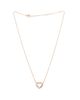 Pre-owned Cartier Pre-Owned Cartier Trinity de Cartier Heart Pendant Necklace 18K Tricolor Gold with Pave Diamonds, 16.25 - 3