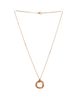 Pre-owned Cartier Pre-Owned Cartier Trinity Pendant Necklace 18K Rose Gold with Pave Pink Sapphires, 17.5 - 2