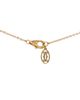 Pre-owned Cartier Pre-Owned Cartier Trinity Pendant Necklace 18K Tricolor Gold with Diamond, 17 - 4