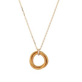 Pre-Owned Cartier Pre-Owned Cartier Trinity Pendant Necklace 18K Yellow Gold and Diamonds