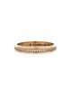 Pre-owned Cartier Pre-Owned Cartier Vendome Louis Cartier Wedding Band Ring 18K Tricolor Gold with Diamonds - 2
