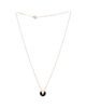 Pre-owned Cartier Pre-Owned Cartier Xs Amulette de Cartier Pendant Necklace 18K Rose Gold with Onyx and Diamond, 16 - 2