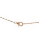 Pre-owned Cartier Pre-Owned Cartier Xs Amulette de Cartier Pendant Necklace 18K Rose Gold with Onyx and Diamond, 16.5 - 3