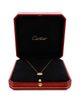 Pre-owned Cartier Pre-Owned Cartier Xs Amulette de Cartier Pendant Necklace 18K Rose Gold with Pink Opal and Diamond, 16.25 - 3