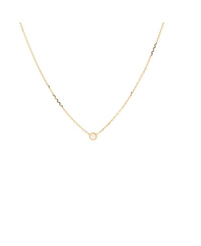 Pre-owned Cartier Pre-Owned Cartier Xs Cartier D'Amour Pendant Necklace 18K Gold and Diamond