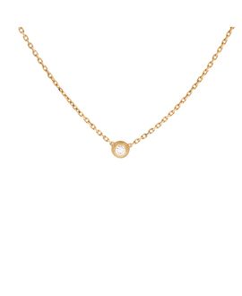 Pre-owned Cartier Pre-Owned Cartier Xs Cartier D'Amour Pendant Necklace 18K Gold and Diamond, 14.75