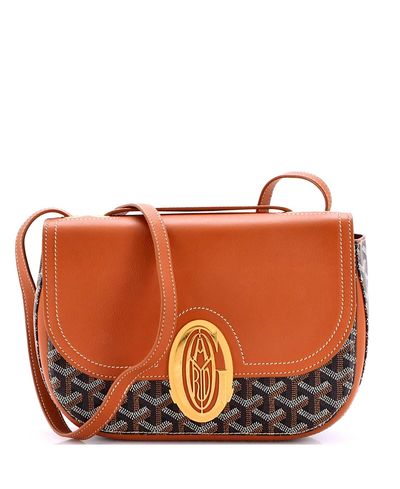 Pre-owned Goyard Pre-Owned Goyard 233 Bag Coated Canvas and Leather