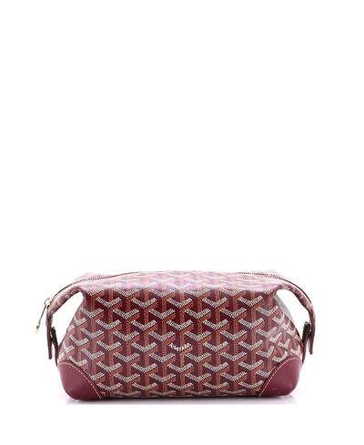 Pre-owned Goyard Pre-Owned Goyard 25 Boeing Trousse de Toilette Pouch Coated Canvas