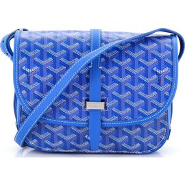 Pre-Owned Goyard Pre-Owned Goyard Belvedere III Messenger Bag Coated Canvas with Leather PM