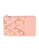 Pre-owned Goyard Pre-Owned Goyard Bourbon Zip Card Holder Leather;Canvas Wallet - 1