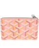 Pre-owned Goyard Pre-Owned Goyard Bourbon Zip Card Holder Leather;Canvas Wallet - 4