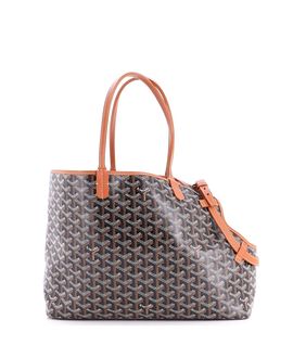 Pre-owned Goyard Pre-Owned Goyard Chien Gris Pet Carrier Tote Coated Canvas