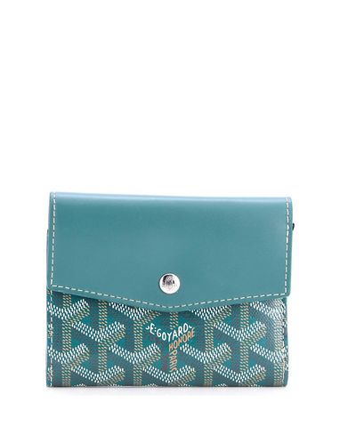 Pre-owned Goyard Pre-Owned Goyard Compact Saint Gabriel Wallet Coated Canvas and Leather