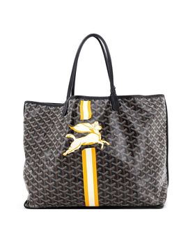 Pre-owned Goyard Pre-Owned Goyard Gm Anjou Reversible Tote Printed Coated Canvas