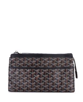 Pre-owned Goyard Pre-Owned Goyard Gm Miroir Toiletry Bag Coated Canvas