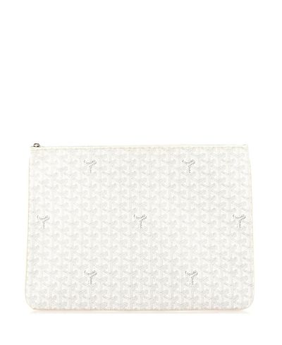 Pre-owned Goyard Pre-Owned Goyard Gm Senat Zip Pouch Coated Canvas