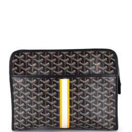 Pre-Owned Goyard Pre-Owned Goyard Jouvence Toiletry Pouch Printed Coated Canvas GM