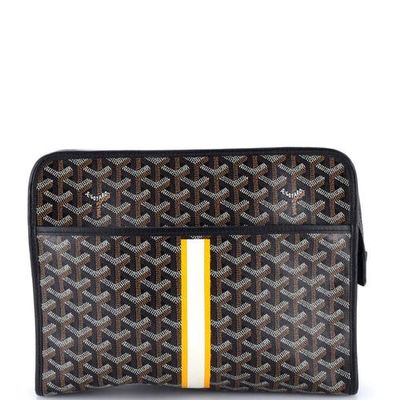Pre-Owned Goyard Pre-Owned Goyard Jouvence Toiletry Pouch Printed Coated Canvas GM