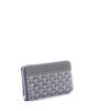 Pre-owned Goyard Pre-Owned Goyard Matignon Zip Wallet Coated Canvas with Leather - 2