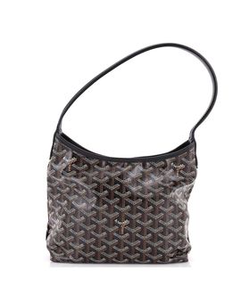 Pre-owned Goyard Pre-Owned Goyard Mini Boheme Hobo Coated Canvas
